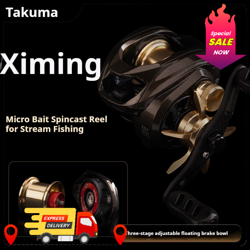 Abu Garcia Reel Max - Carrete de Pesca Micro Baitcasting, 1-10g,