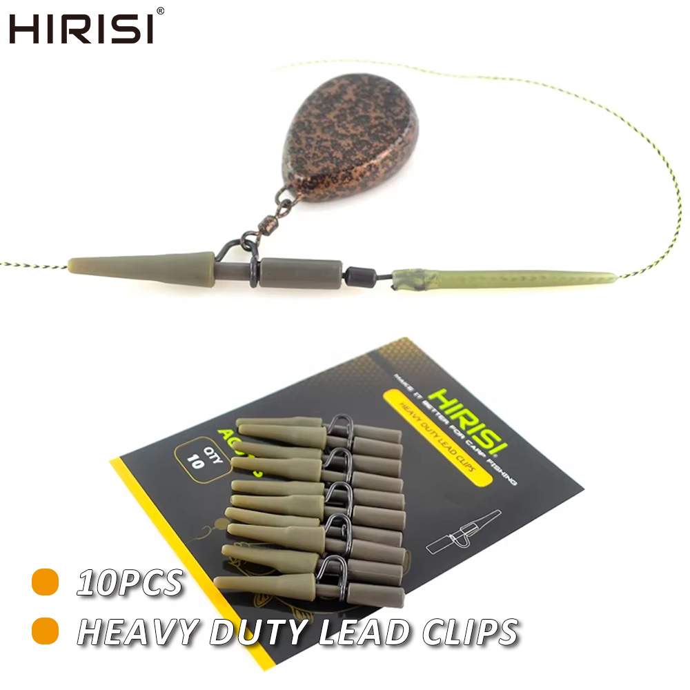 Ice Fishing Tip Up - Hirisi 10 Uds Clips de plomo