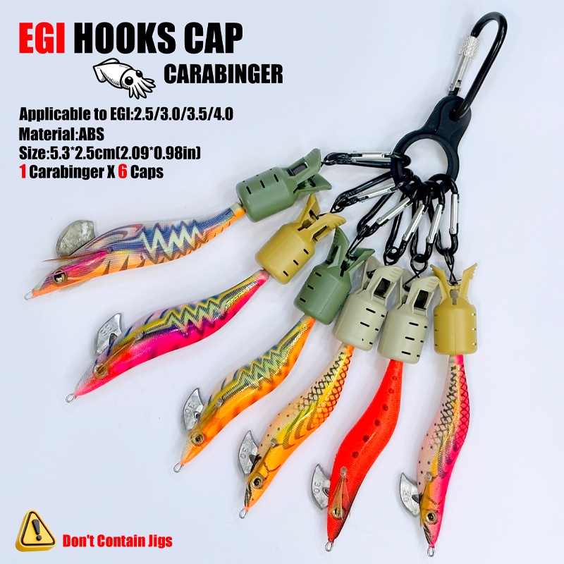 Gorros de anzuelo de calamar y - Fishing Equipment Carp reseña y precio