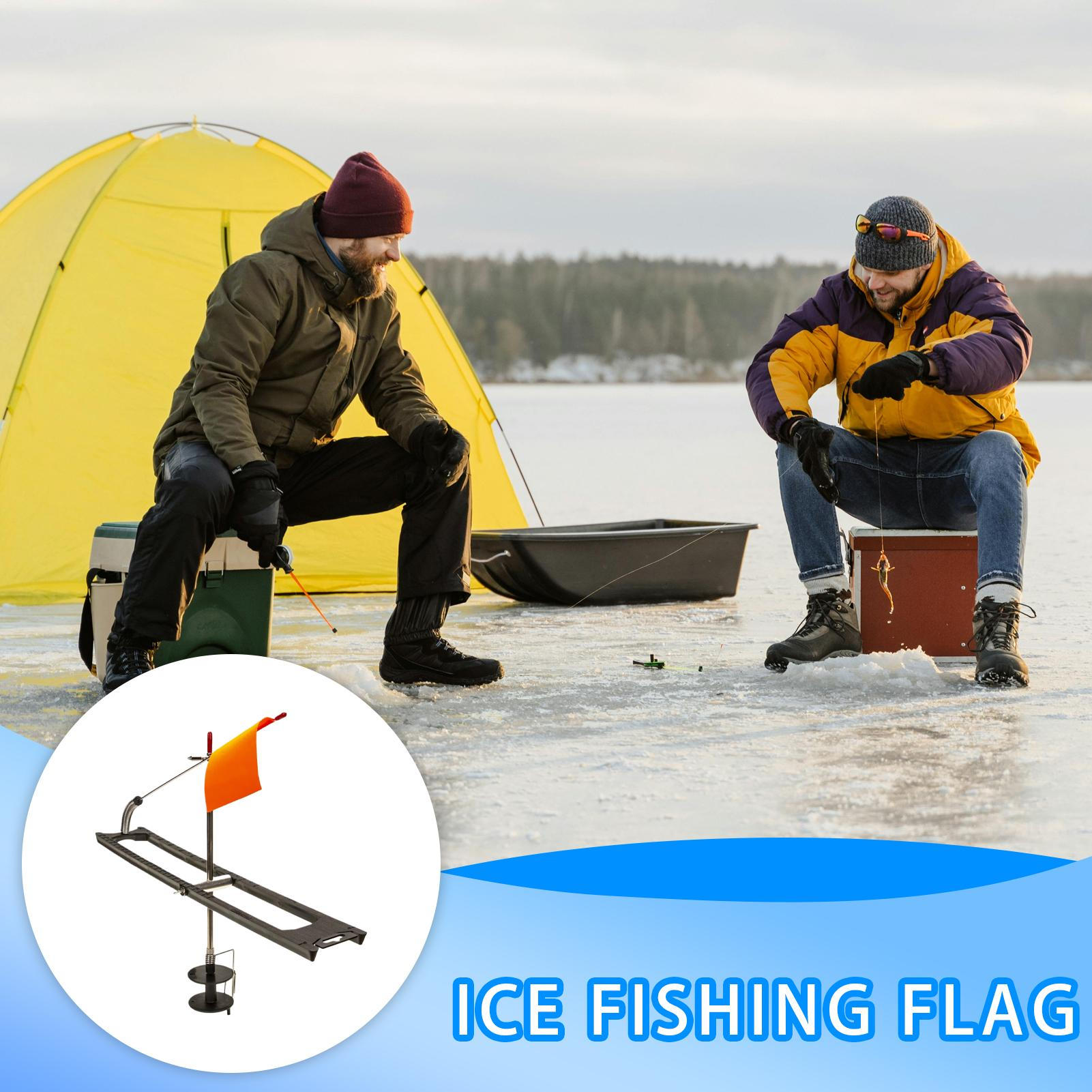 Banderas de punta para pesca e - Ice Fishing Tip Up reseña y precio