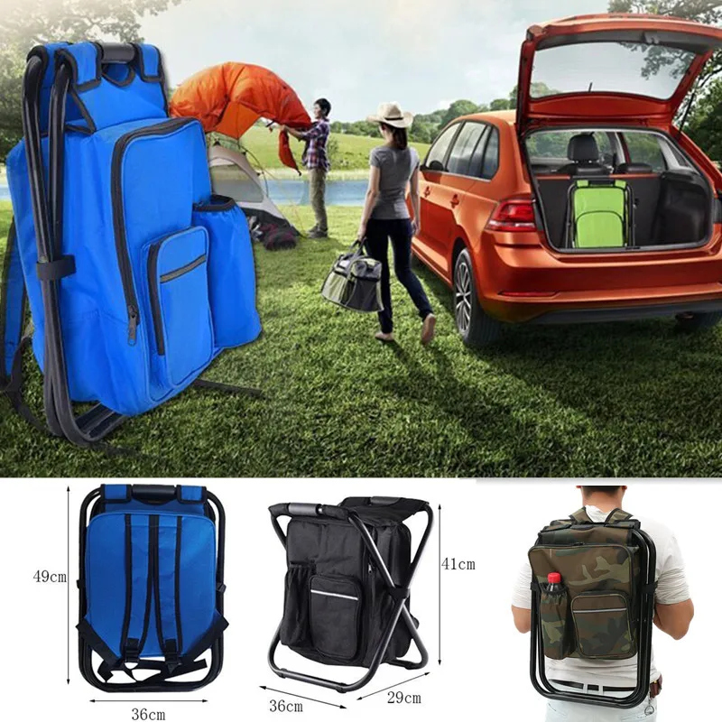 Silla de pesca plegable 2 en 1 - Fishing Equipment Bag reseña y precio