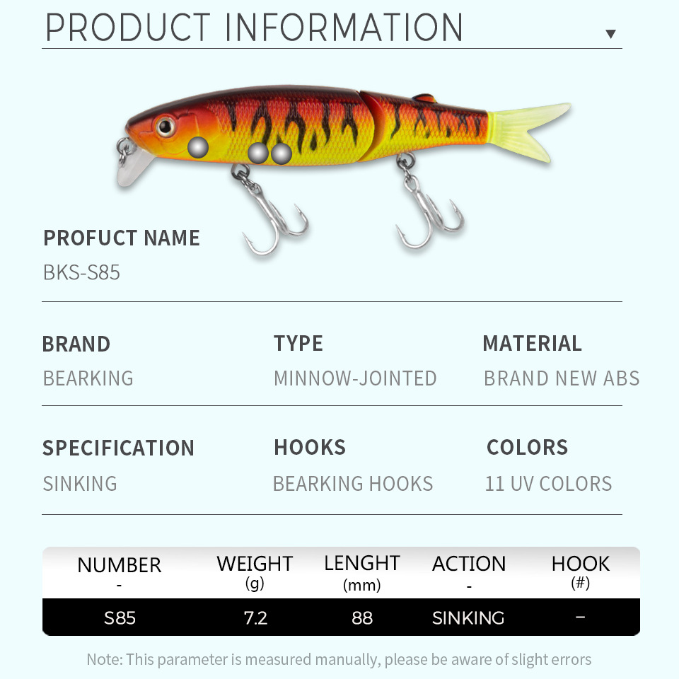 S85 Bearking marca 1 pieza AS- - Fishing Equipment Brands reseña y precio